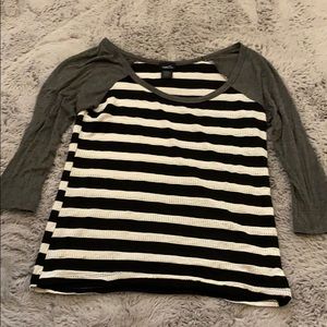 Rue 21 striped 3/4 sleeve shirt